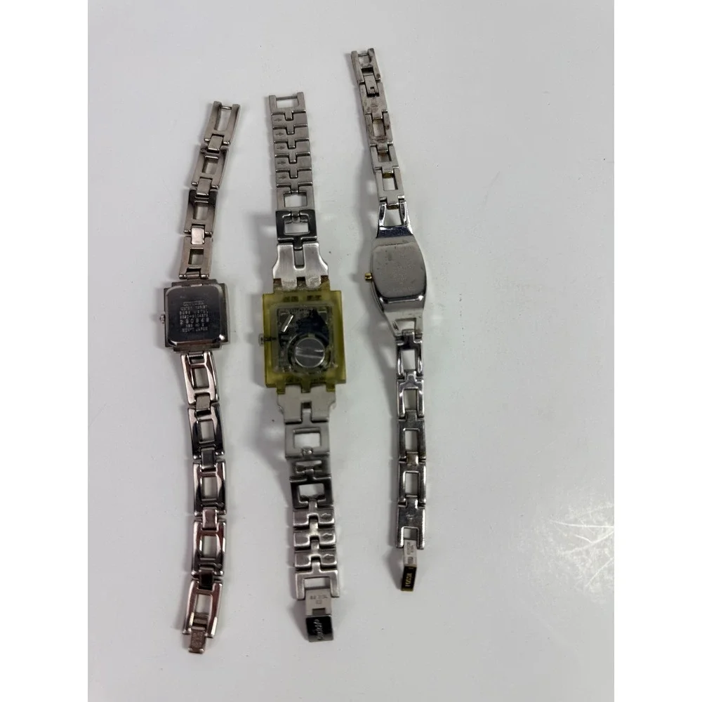 Vintage Ladies Watch Lot Citizen 5920-S004675 Swatch Square Fossil f2 ES-9382